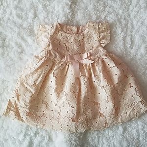 Catherine Malandrino Peach Floral Dress